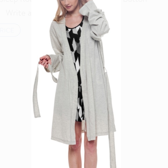 Snooze Button Gray Sleeping Robe 👘 XS - Picture 8 of 8